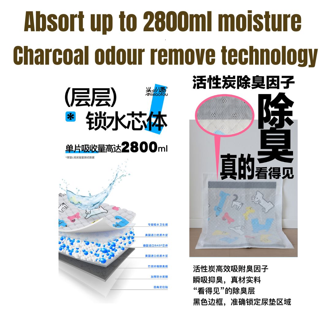 Mixiaotou Dog Wee Pads(Medium and Large size)