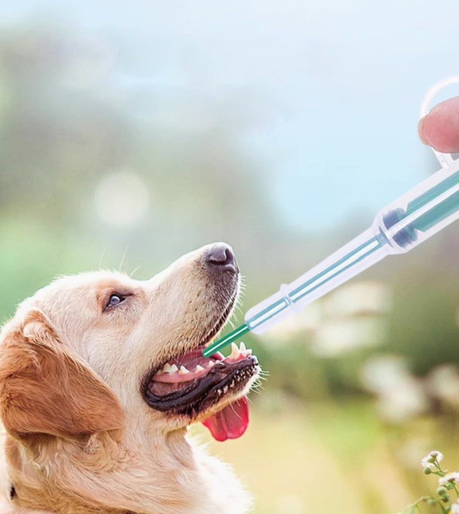 Medicine - pill or syrup feeding tool for dog or cat