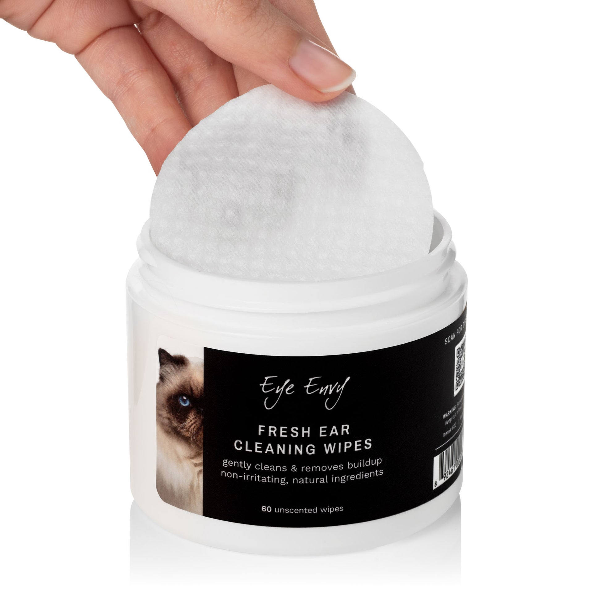 Eye Envy Fresh Ear Cleaning Wipes - Cat - 60 Count