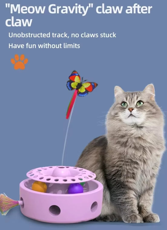 3-in-1 Interactive Cat Toy for Fun and Exercise