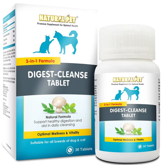 Natural Pet Digest-Cleanse Tablet for Dogs & Cats
