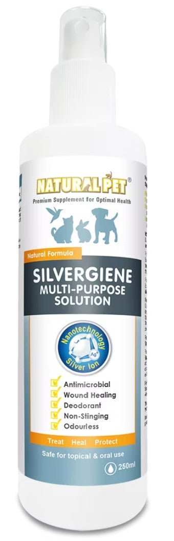 Natural Pet Silvergiene Multi-Purpose Solution (60ml or 250ml)
