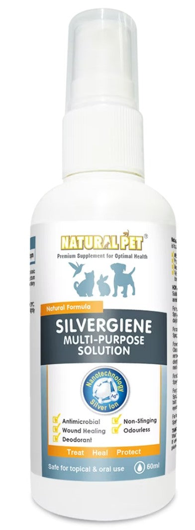 Natural Pet Silvergiene Multi-Purpose Solution (60ml or 250ml)