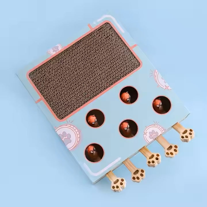Interactive Cat Toy Hamster teasing Machine with scratching board